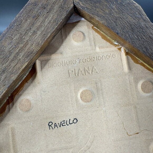 Pascal Ravello Pottery Italy Square Hand Painted Tile Wall Hanging Ceramic VTG - Picture 5 of 15